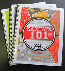 Zaxby's 101 Program Kit - Spiral Bound